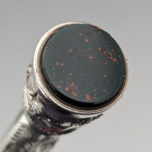 英國古董自動鉛筆血石裝飾伸縮 84-108 毫米